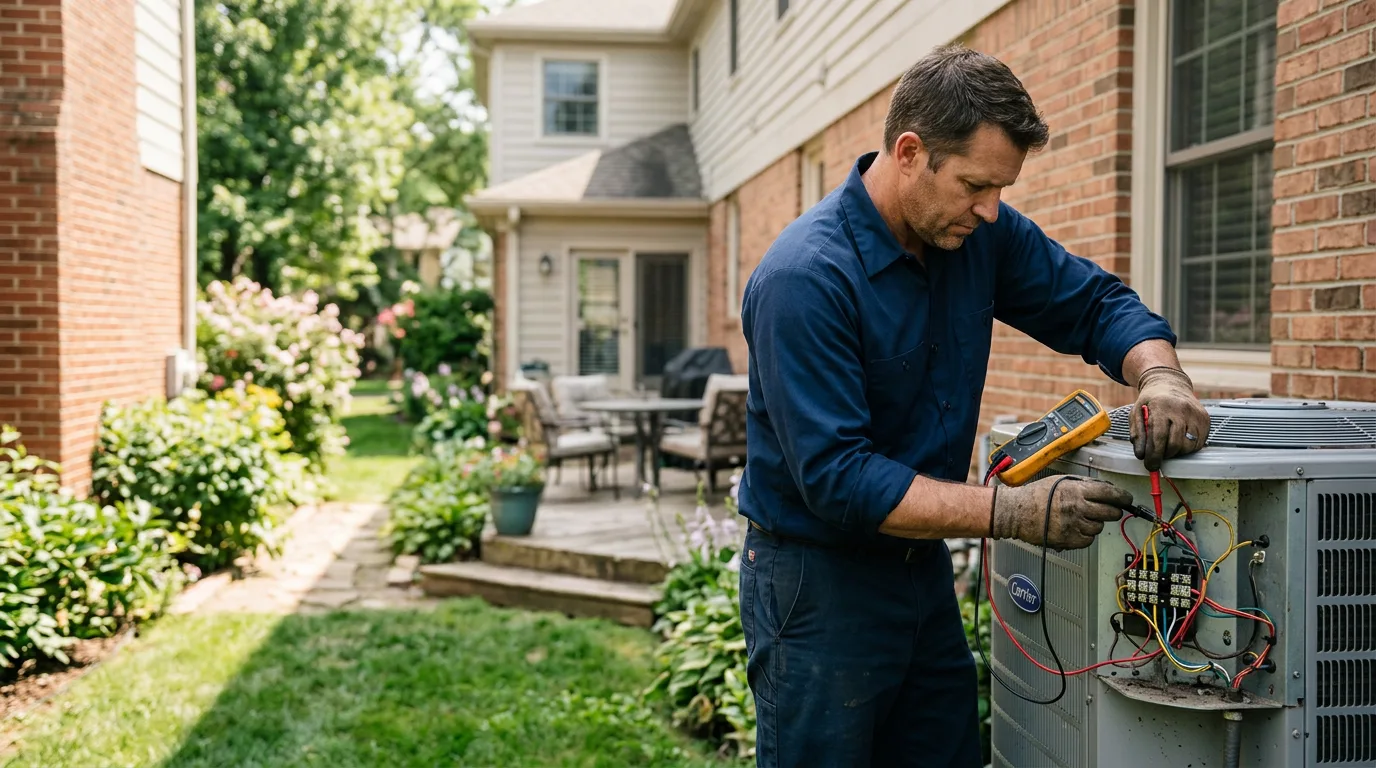 HVAC technician working near Willsboro, NY